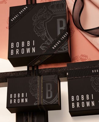 bobbi brown gift boxes with ribbon