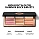 Highlight & Glow Shimmer Brick Palette