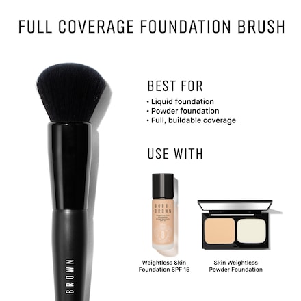 Full Coverage Liquid & Powder Foundation Brush