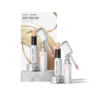 Tinted Lip Oil + Lip Balm in Bare Pink Duo Gift Set, Extra Lip Tinted Balm - Bare Pink<br>Extra Blushing Lip Oil - Bare Pink , $78 value